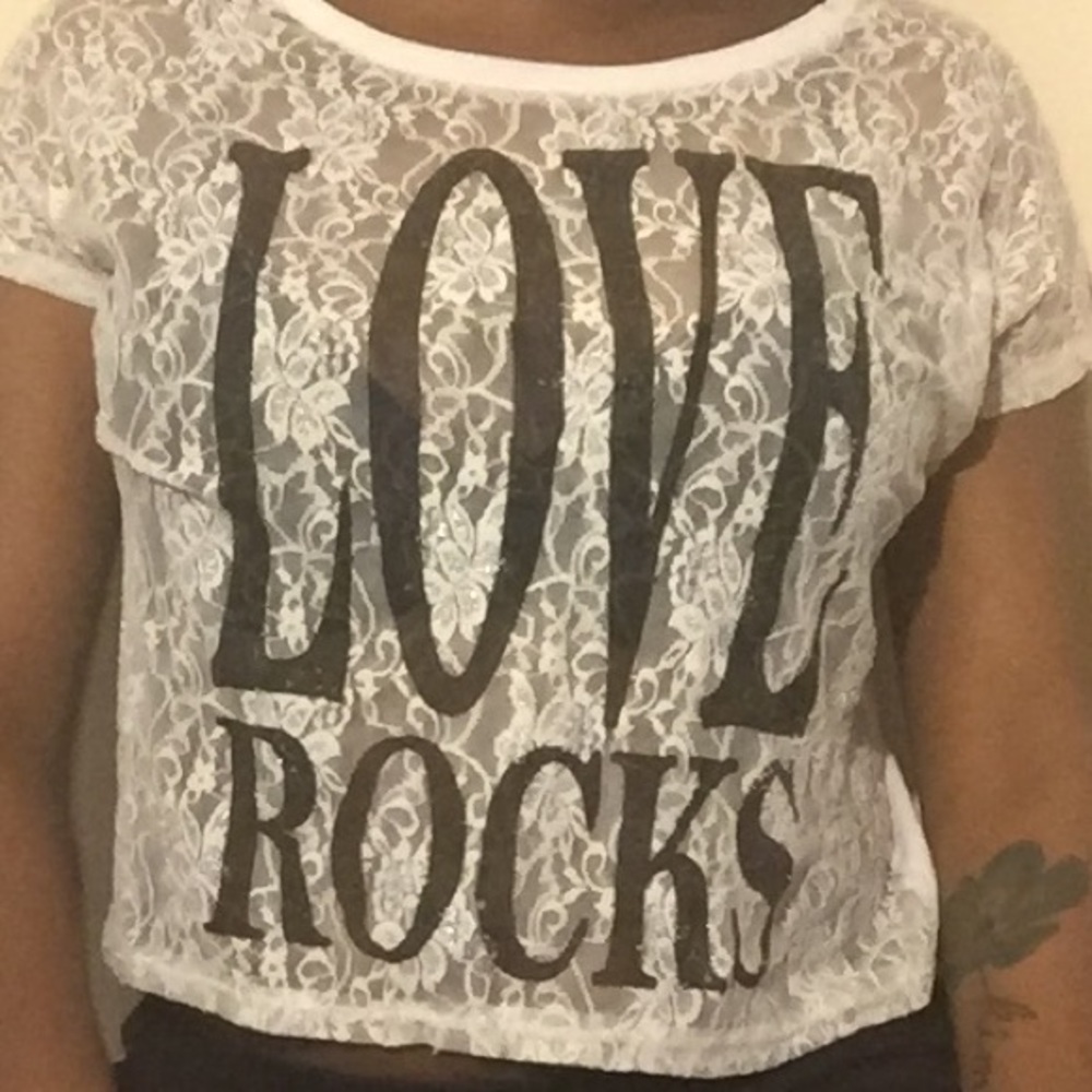 “Love Rocks” Lace Shirt